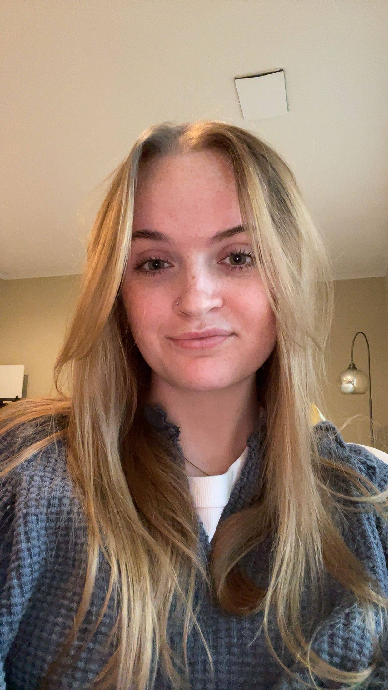 Girl smiling at camera,